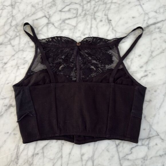 NWT Free People Have My Heart Tank Black XS *flaws - Picture 11 of 12